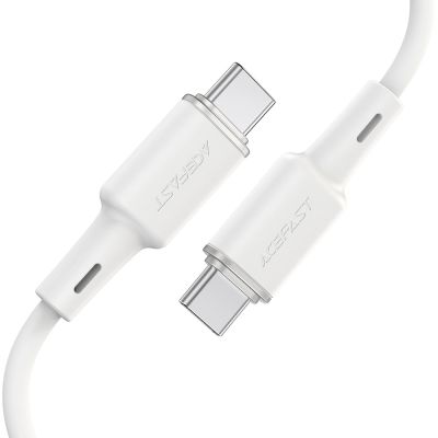3. Kabel Acefast C2-03-C-C USB-C - USB-C PD QC 60W 3A 480Mb/s 1,2m - biały