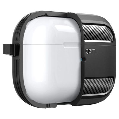 8. Etui Spigen Rugged Armor na Apple AirPods Pro 1 / 2 - czarny mat