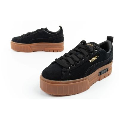 8. Puma Mayze buty damskie sportowe Sneakersy platforma czarne modne skóra