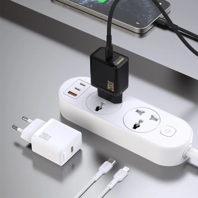 3. Ładowarka Dudao A26 PD20W GaN USB-C - biała
