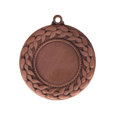 2. Medal brązowy z miejscem na emblemat 25 mm - medal stalowy