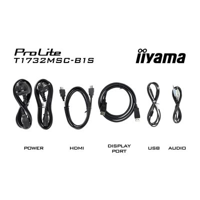 9. Monitor IIYAMA T1732MSC-B1S 17inch PCAP Bezel Free Front 10P Touch 1280x1024