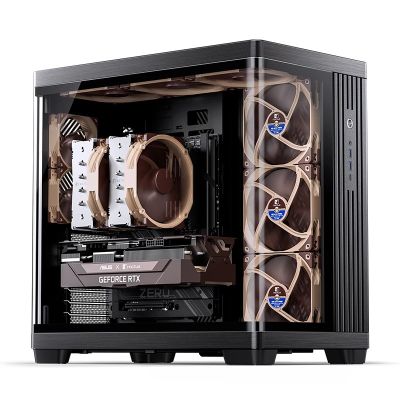 5. Jonsbo TK-4 Gehäuse, Midi-Tower, ATX, Tempered Glass - schwarz