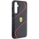 4. Etui Ferrari Twist Metal Logo na Samsung Galaxy S23 FE - czarne