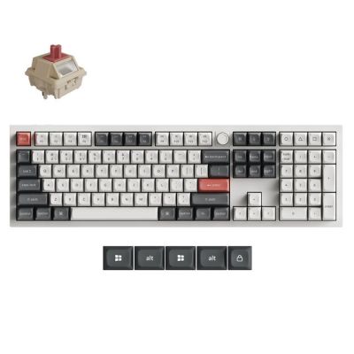 Keychron Q6 Ultra 8K klawiatura Uniwersalne USB + RF Wireless + Bluetooth Biały