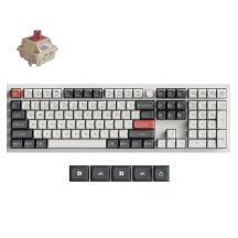 Keychron Q6 Ultra 8K klawiatura Uniwersalne USB + RF Wireless + Bluetooth Biały