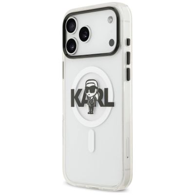2. Etui Karl Lagerfeld IML Karl Sketch Logo MagSafe do iPhone 17 Pro Max - przezroczyste