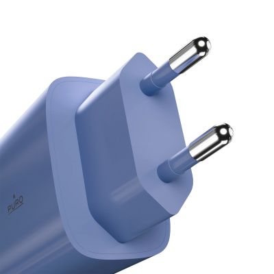 6. Ładowarka sieciowa Puro Pro Lite 30W USB-C  - niebieska