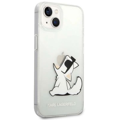 4. Etui Karl Lagerfeld Choupette Fun na iPhone 14 Plus - przezroczyste
