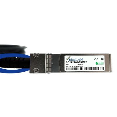 3. BlueOptics SFP-H25G-CU1M-BL kabel InfiniBand / światłowodowy 1 m SFP28 Czarny