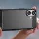 6. Etui silikonowe Carbon Case do iPhone 16 Plus - czarne