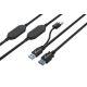 3. MediaRange MRCS244 kabel USB USB 3.2 Gen 1 (3.1 Gen 1) 15 m 2 x USB A USB A 5 Gbit/s Czarny