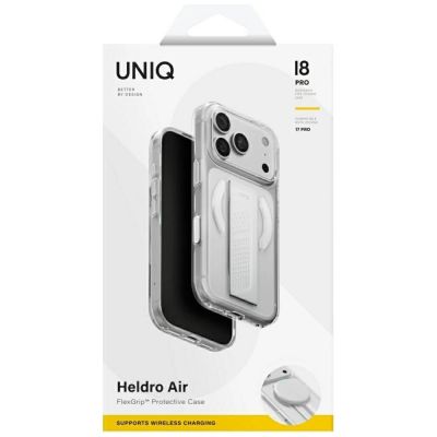 8. Etui UNIQ Heldro Air Magclick Charging na iPhone 18 Pro / 17 Pro - przezroczyste