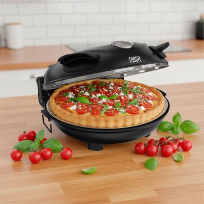 8. Piec do pizzy TEESA SUPREME, 1200W, 32cm, okienko, wyjmowany kamień