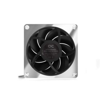3. Alphacool Apex Stealth Metall Obudowa komputera Wentylator 12 cm Chrom 1 szt.