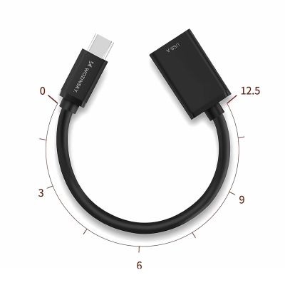 8. Adapter Wozinsky WOTGY1S USB-C 3.0 (męski) - USB-A 3.0 (żeński) OTG - czarny
