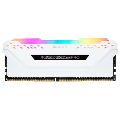 4. Corsair Vengeance RGB PRO - DDR4 - Zestaw - 32 GB: 2 x 16 GB - DIMM 288-PIN - 3200 MHz / PC4-25600 - CL16 - 1.35 V - niebuforowany - bez ECC - biały