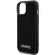 6. Etui Karl Lagerfeld Rhinestone Logo Metal Plate do iPhone 15 - czarne