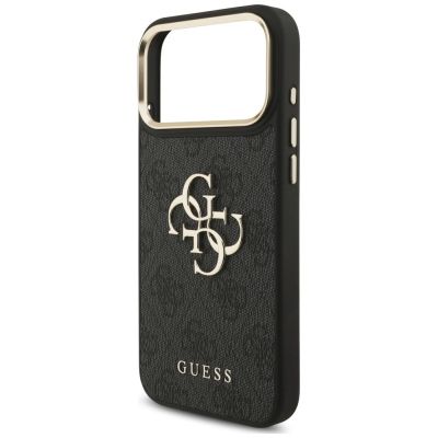 6. Etui Guess 4G Big 4G Classic Logo Big Strap Metal Buttons na iPhone 18 Pro / 17 Pro - czarne