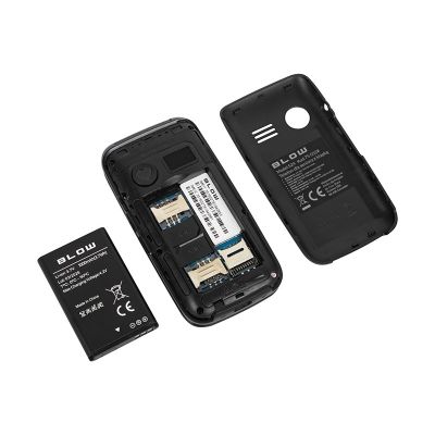 6. Telefon dla seniora BLOW z klapką S24 czarny