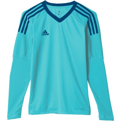 Koszulka bramkarska adidas Revigo 17 Junior AZ5391 z ochraniaczami na łokcie, wyposażona w technologię climacool oraz adizero