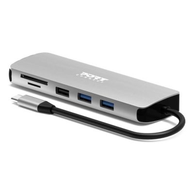2. Port Designs 900164 stacja dokująca Przewodowa USB 3.2 Gen 1 (3.1 Gen 1) Type-C Stal nierdzewna