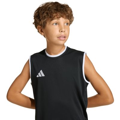 7. Koszulka dla dzieci adidas Entrada 26 Sleeveless Jersey czarna KB3933