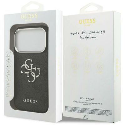 8. Etui Guess 4G Big 4G Classic Logo na iPhone 17 Pro Max - czarne