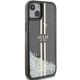 4. Etui Guess Liquid Glitter Gold Stripes na iPhone 15 Plus / 14 Plus - czarne