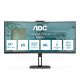 AOC V5 CU34V5CW/BK LED display 86,4 cm (34") 3440 x 1440 px Wide Quad HD Czarny