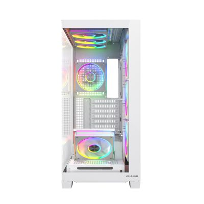 11. MODECOM OBUDOWA VOLCANO STELLAR PLUS ARGB MIDI 8F WHITE