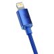 3. Kabel Baseus CAJY000303 Lightning - USB-C PD 20W 480Mb/s 2m - niebieski
