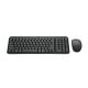 Logitech MK250 klawiatura RF Wireless + Bluetooth Amerykański międzynarodowy Grafitowy