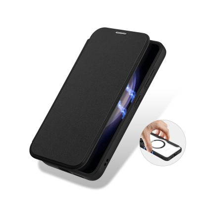 8. Etui Dux Ducis Skin X Pro na Samsung Galaxy S24+ z MagSafe i klapką - czarne
