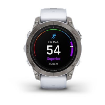 2. Zegarek sportowy Garmin Epix Pro Gen 2 Sapphire 47mm Titanium Whitestone
