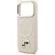 6. Etui Karl Lagerfeld Karl & Choupette Pins MagSafe do iPhone 17 Pro Max - beżowe