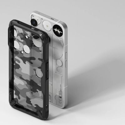 4. Etui Ringke Fusion X na Nothing Phone 3 - szaro-czarne