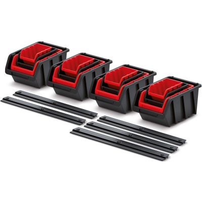 15. ZESTAW KUWET POJEMNIKÓW WARSZTATOWYCH 16SZT KISTENBERG