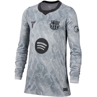 2. Koszulka bramkarska dla dzieci Nike FC Barcelona 2026/27 Stadium Away szara IO8337 013