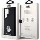 8. Etui Karl Lagerfeld Silicone Choupette Metal Pin na Samsung Galaxy S23 Ultra - czarne