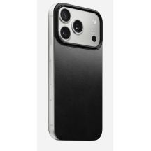 NOMAD Magnetic Leather Back - nakładka magnetyczna na iPhone 18 Pro / 17 Pro kompatybilna z MagSafe, skóra Horween (black)