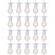 GIRLANDA OGRODOWA PARTY LIGHT 20LED A60 BIAŁY KABEL