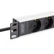 8. Digitus DN-95440 rozdzielacz zasilania PDU 9 x gniazdo sieciowe 1U Czarny, Srebrny