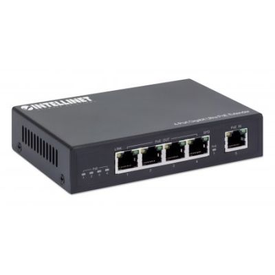 3. Intellinet 561617 przedłużacz sieciowy Nadajnik sieciowy Czarny 10, 100, 1000 Mbit/s