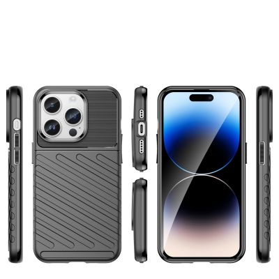 2. Thunder Case etui iPhone 14 Pro Max pancerny pokrowiec czarny