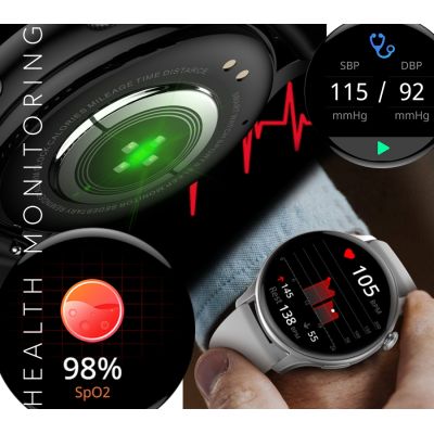 6. Smartwatch RUBICON RNCF10 Black SMARUB237