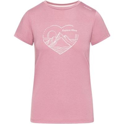 T-shirt damski VIKING Lenta Bamboo Light Lady różowy   XS