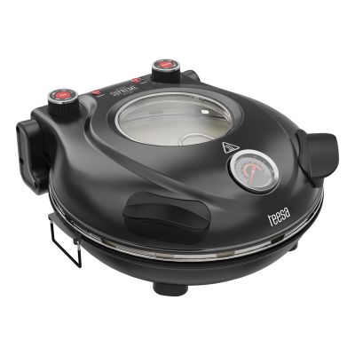 Piec do pizzy TEESA SUPREME, 1200W, 32cm, okienko, wyjmowany kamień
