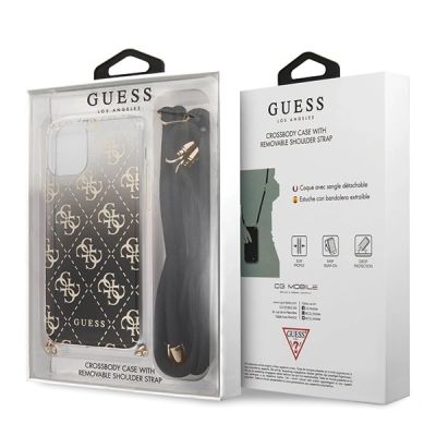 4. Etui Guess 4G Gradient na iPhone 11 Pro Max - czarne
