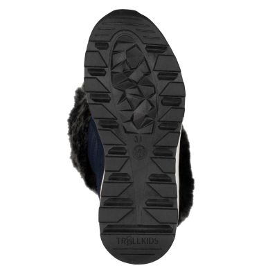 4. Buty zimowe dziewczęce Trollkids Girls Hemsedal Winter Boots XT wodoodporne granatowe (576-100)